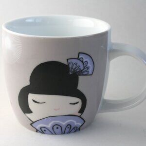 Momiji Doll Mug Pale Pink "Take It Easy, Life is Peaches"